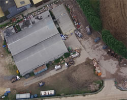 The Bloodhound missile servicing building at former RAF Dunholme Lodge The Bloodhound missile servicing building at former RAF Dunholme Lodge