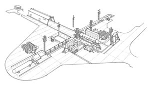 Drawing of a Thor pad in use. ©English Heritage Drawing of a Thor pad in use. ©English Heritage