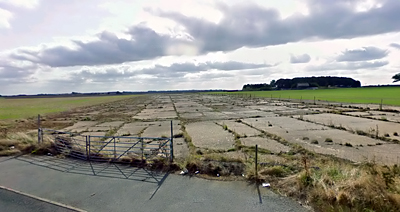 Looking down one of the former runways in 2013